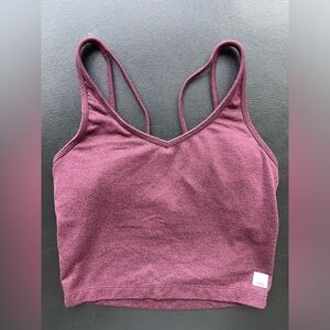 Halo Performance Crop - Heather Maroon 
Women's DreamKnit™ Top